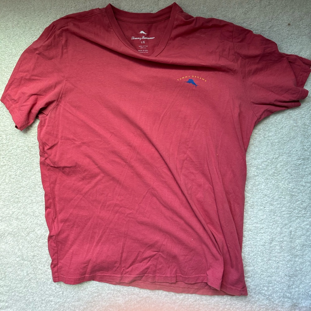 Tommy Bahama Red Short Sleeve Tee